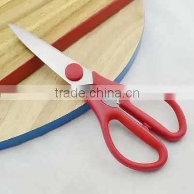 hot sale multi-purpose kitchen scissors with safety cover and TPR handle