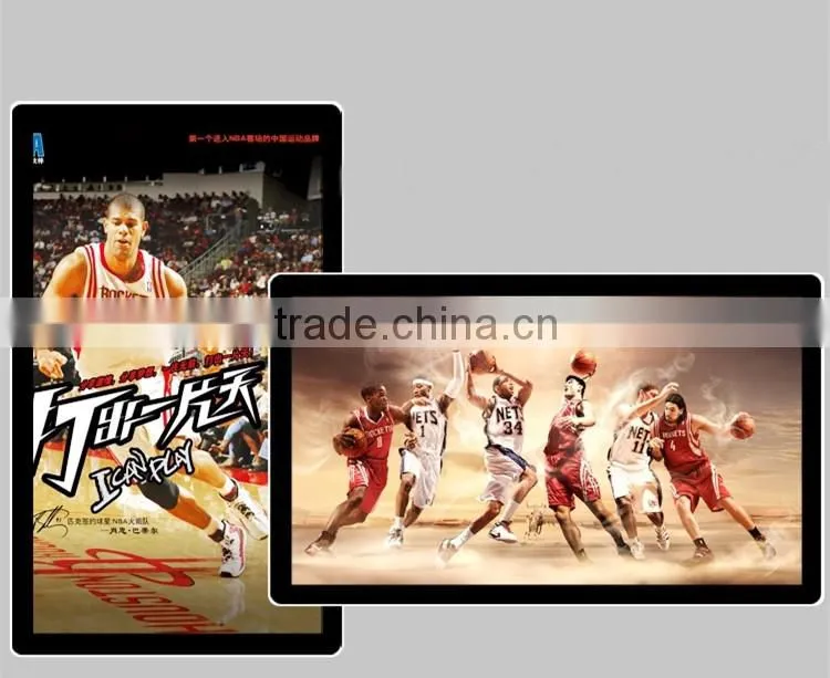 55" rounded infrared touch screen wall hanging android LCD advertising player
