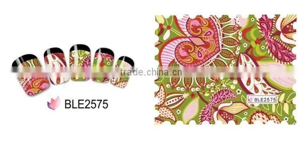 YIWU market price of nail private label msds water slide nail decals
