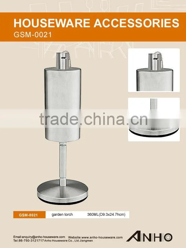 Stainless Steel Garden Torch (360ml)