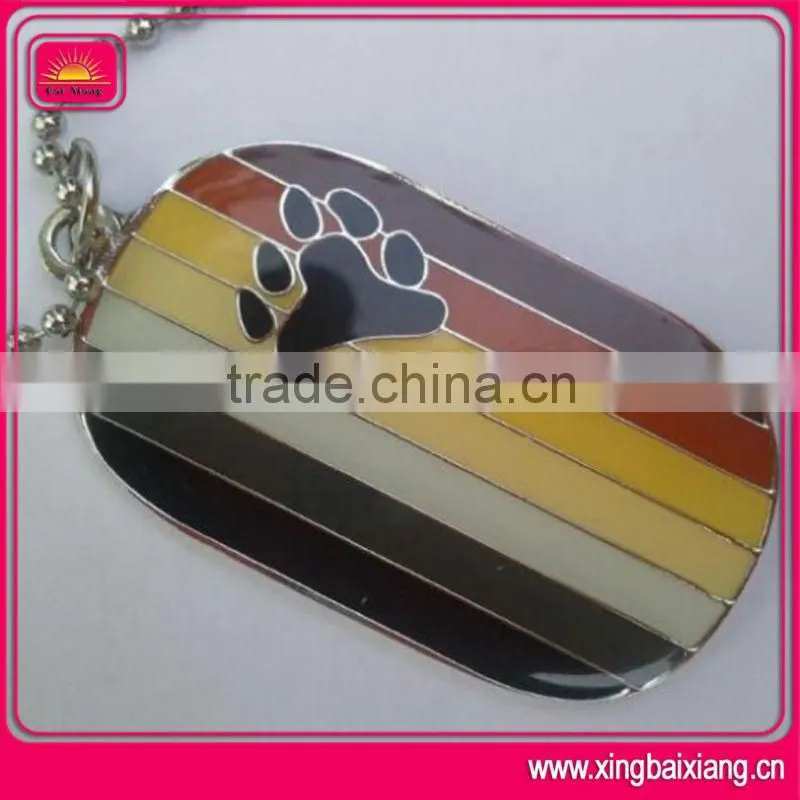 Fashion design customized gold plated dog tags