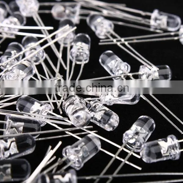 5mm LED Diode Green/Yellow/White/Blue/Red Light Discrete LED Bulb Light Luminous