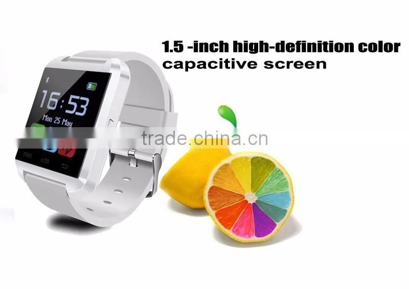 Wrist Watch for Samsung S4/Note 2/Note 3 HTC LG Huawei Xiaomi Android Phone Smartphones U8 Bluetooth Smart Watch