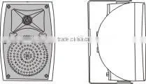 BS-4640 pa system hot black best new white 2 Way Wall Mount Speaker