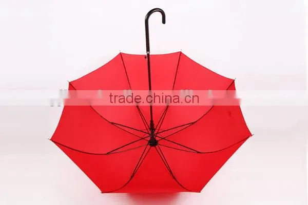 Frill Edging Ladies Long Umbrella with Stripe Printing