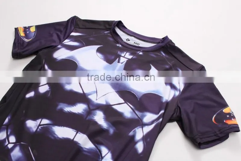 women custom fashion t-shirt 3d sublimation printing polyester t shirt 2016 wholesale men clothing