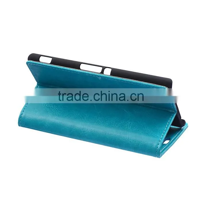 Wholesale Flip Cover Leather Case For Sony Xperia M4 Aqua,For Sony Xperia M4 Aqua Book Cover Stand Case
