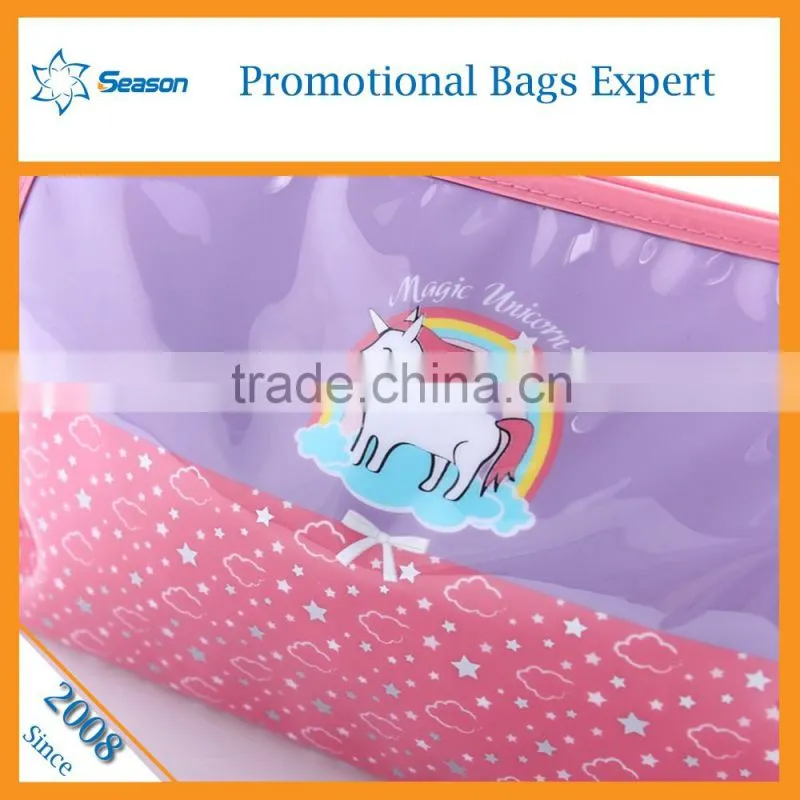 Custom makeup bag cosmetic bag personalized pvc waterproof zip lock bag