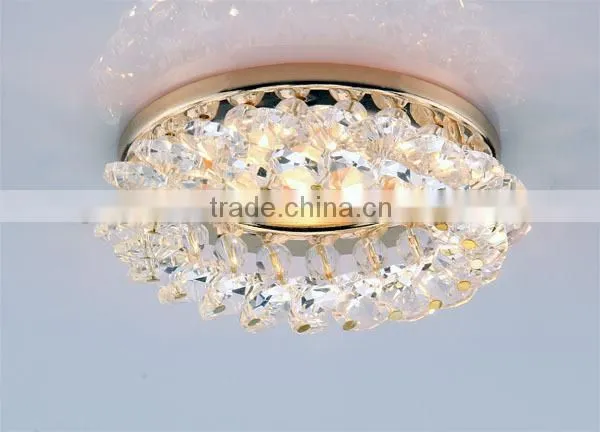 modern MR16 gu5.3 gu10 AB multi color crystal beads chrome iron base led spot light for indoor ceiling decoration