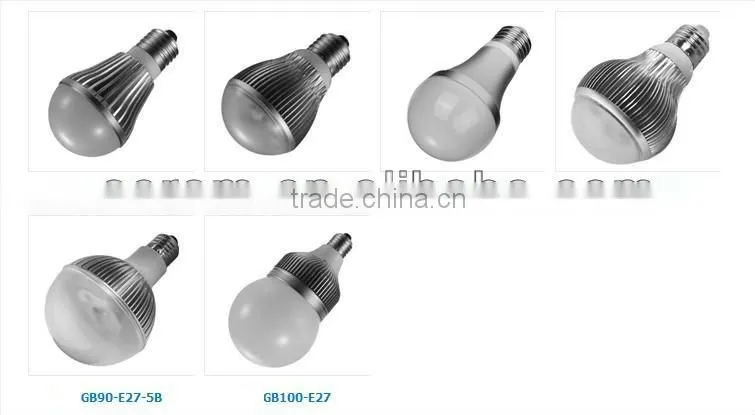7w hot sell 520lm led bulb e27 dimmable led bulb 6000k electric snow globes