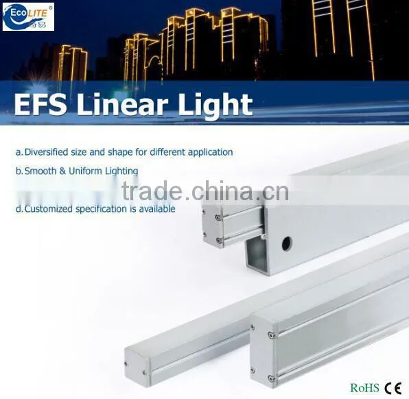 2015 aluminum profile IP67 waterpfoof rgb led linear light