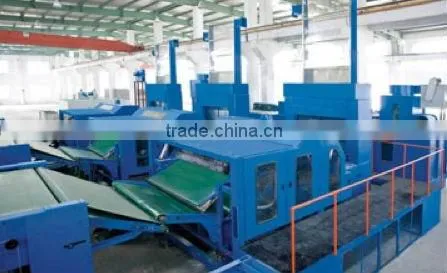 Thermal bonded wadding machine