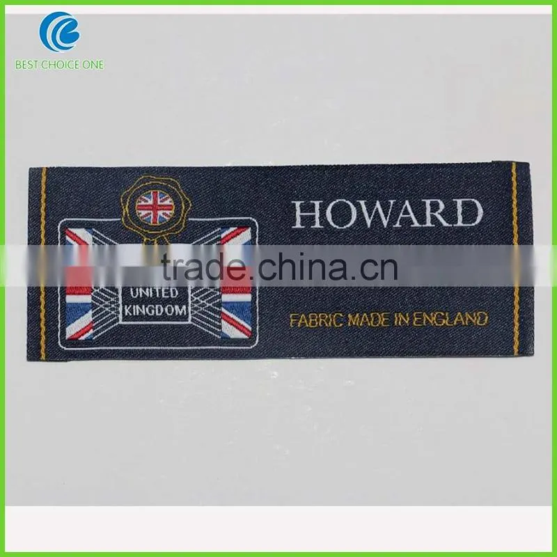 Shenzhen Hot Sale Clothing Center fold Computerized Woven Label
