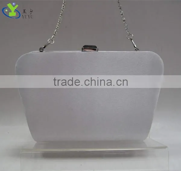 Satin clutch evening bag for women