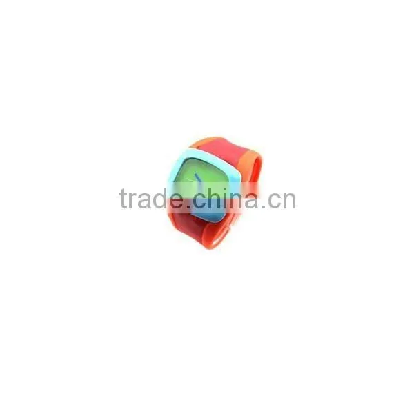 Silicone wristband watch