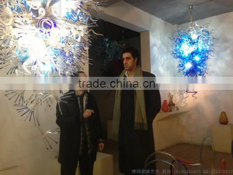 hand blown glass wall decoration XO-20150703&Murano glass chandelier from famous Chinese glass artist Mr Ou