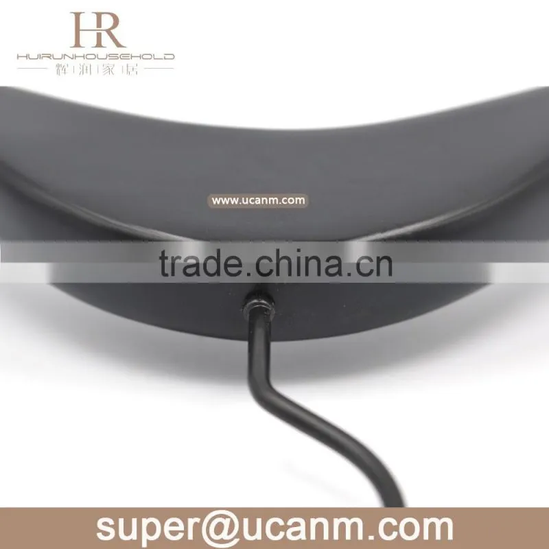 HRW-86I0B luxury lotus wooden clothes coat hanger balck finish