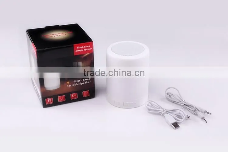 New Products 2016 Portable Sound System Bluetooth Speaker Lamp For Baby Music MP3 Player Christmas Gadgets
