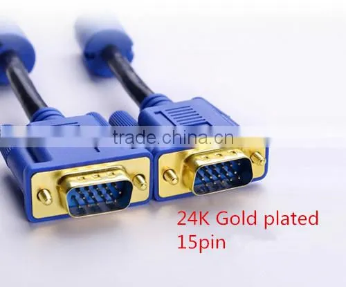 5FT 5 FT 15 PIN SVGA SUPER VGA Monitor M M Male 2 Male Cable BLUE CORD FOR PC TV