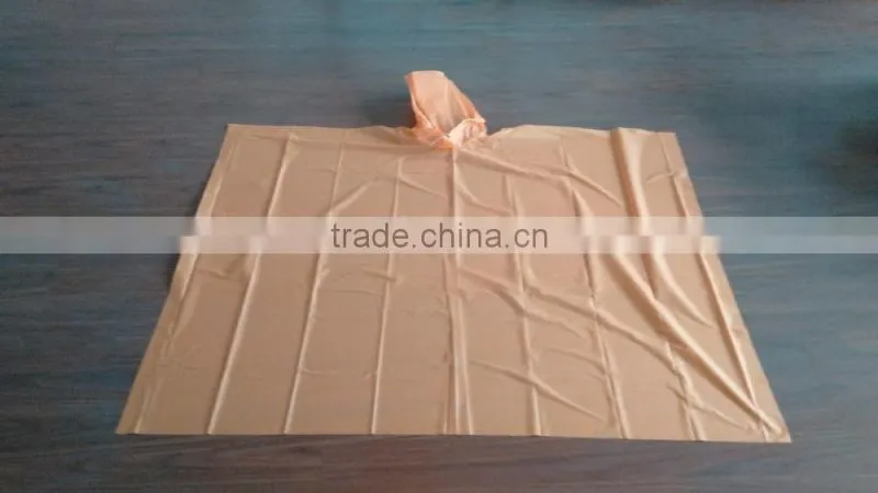 PE/PEVA poncho/raincoat with promotional price