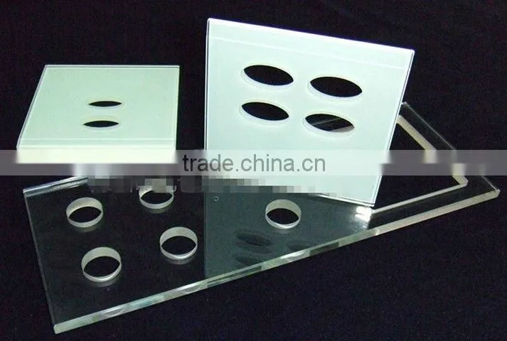 Silkscreen printing switch panel glass,glass switch panel silkscreen