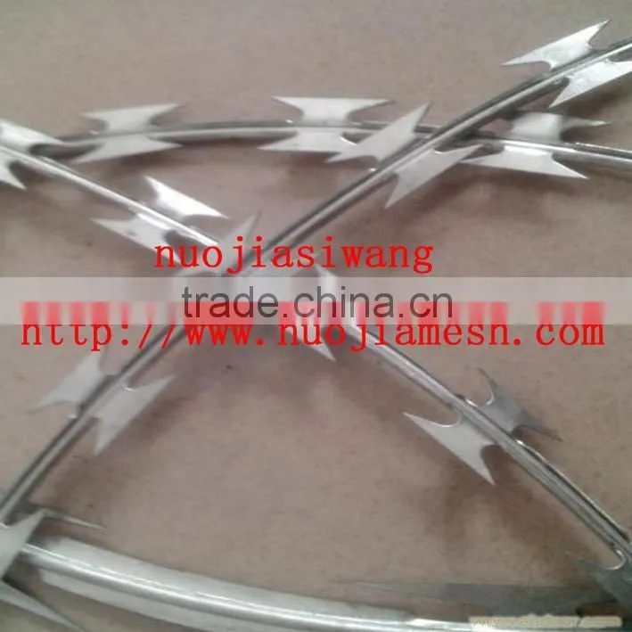 ISO9001 Stainless Steel Spiral Barbed Wire