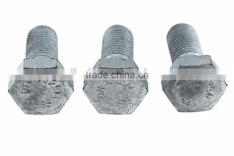 Hexagon head bolts DIN 931(half thread) din standard hex bolt