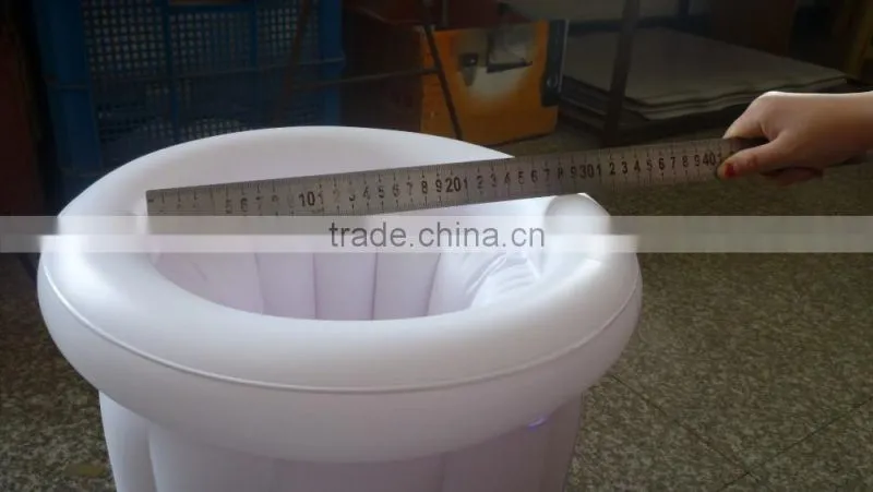 EN71 approved PVC inflatable cheap beer cooler/air cooler without water/plastic basket