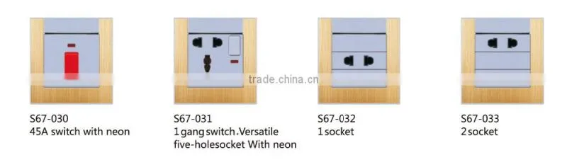 Electrical four way loudspeaker box outlet for home hotel
