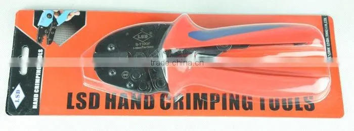 hand crimping tools S-110GF for crimp 1-10mm2 wire-end ferrules ratchet compression crimping tool