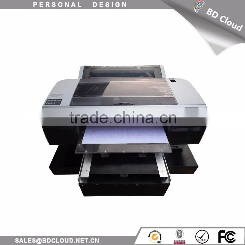 Digital inkject multifunction glass ceramic acrylic pvc flatbed printing machine / uv flatbed printer