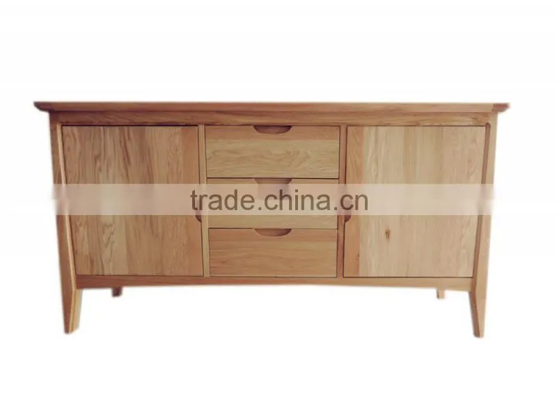 Oak wood 2 Door 3 Drawer Sideboard for dining room