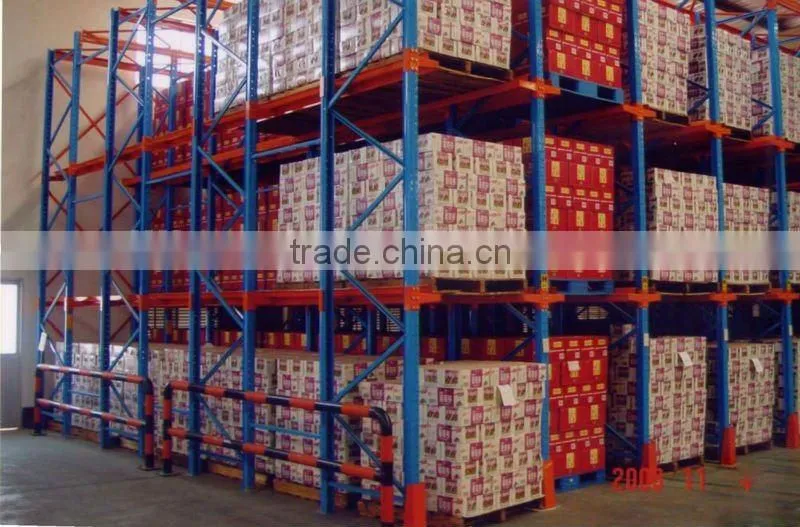 Drive in warehouse factory storage racks