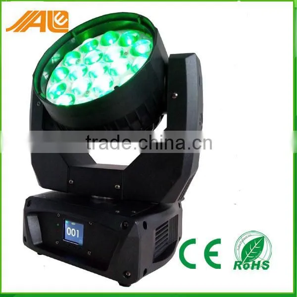 Hight Quality Zoom 19x12w Led moving head Light Wash Stage DJ Light For Sale
