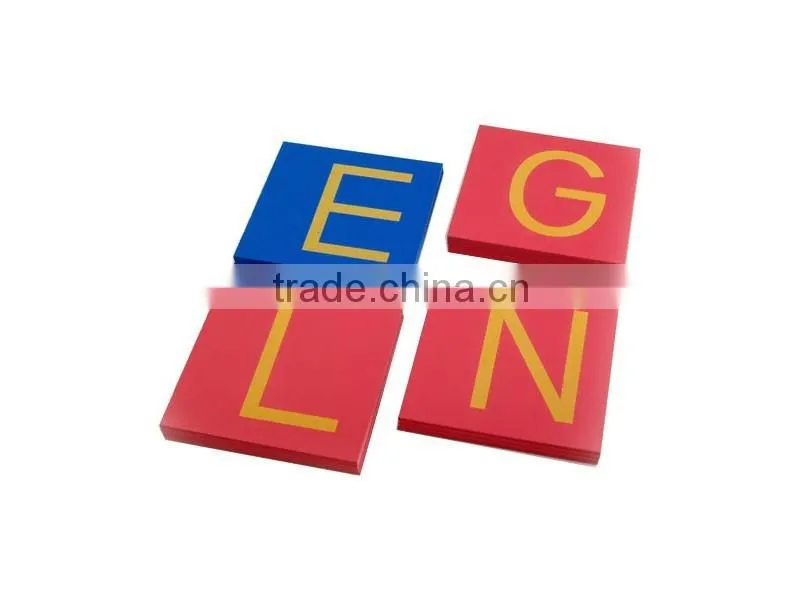 Montesslri material toys for capital case sandpaper letters print only