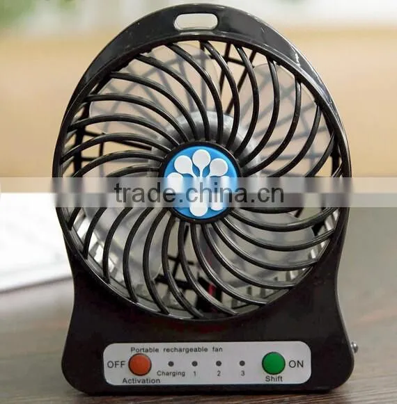 3 speed control portable purple electric led mini USB desk fan for student