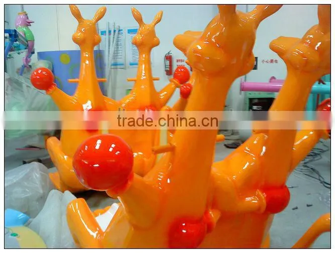 Amusement Kids Rotating Ride Kangaroo Attractions Playground Children Games