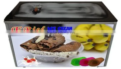 Aspera| embraco compressor cold stone marble slab top fry ice cream machine