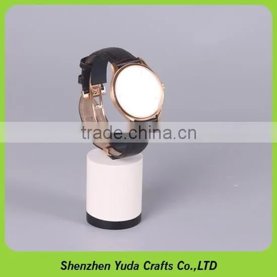 Printed logo holder cube for single watch, MDF block for watch display