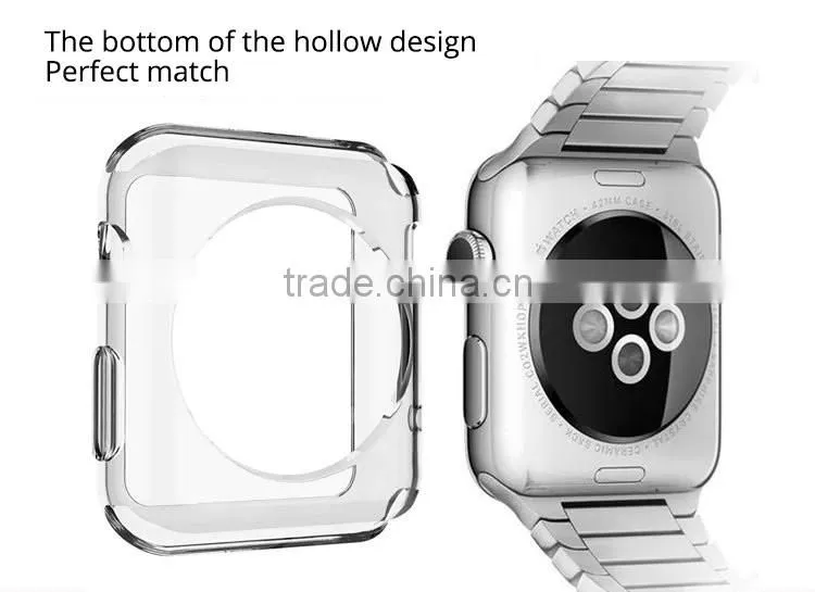 New Replacement eco-friendly phone durable clear tpu case for apple watch