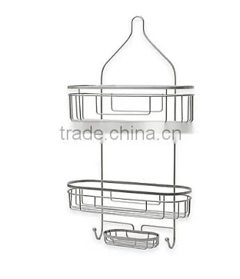 bamboo shower caddy and stainless steel shower caddy