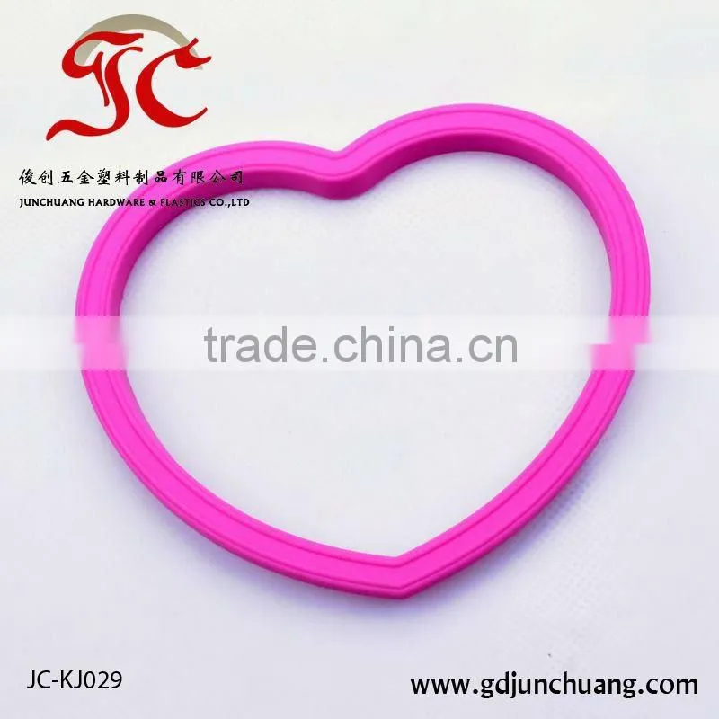 Green soft silicone heart shape pancake egg ring
