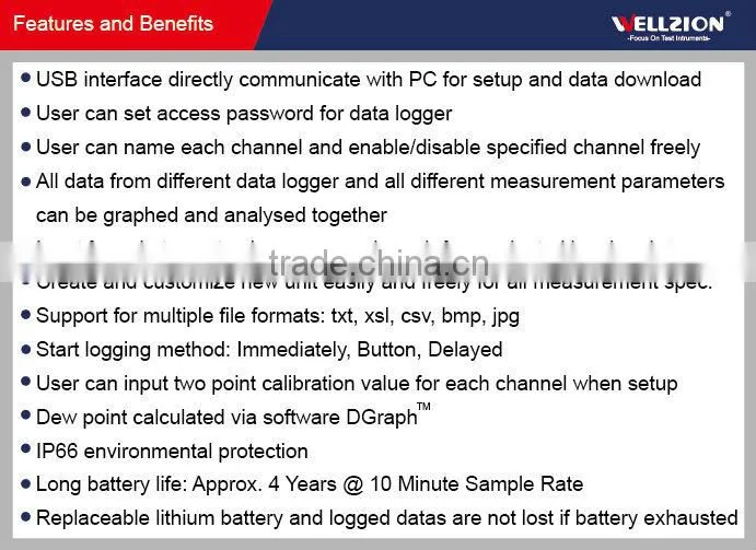 SSN-23E,temperature and humidity data logger with LCD Display