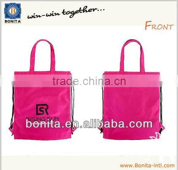 Fashion waterproof drawstring Drawstring gym bag