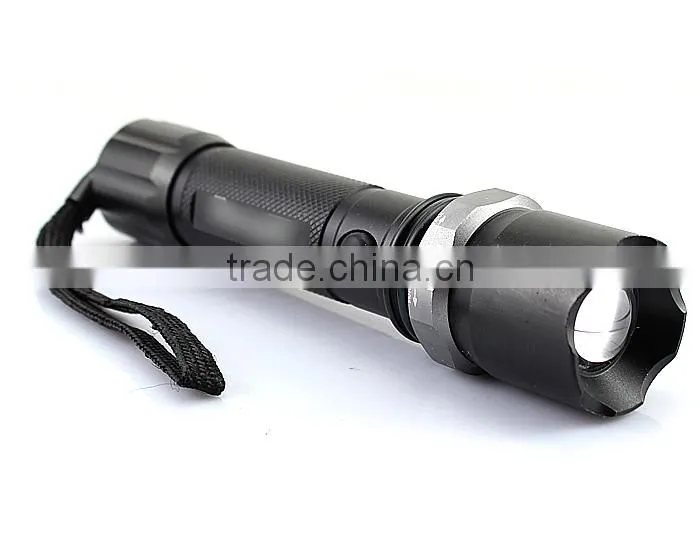 mini aluminum rechargeable swat flashlight with lens