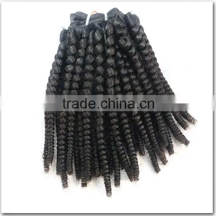 Popular small curly hair, grade 7A virgin hair, top mongolian kinky curly hair human hair weave