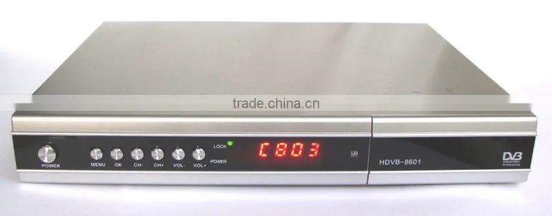 Digital satellite TV receiver, HD MPEG4 DVB-T with PVR, support USB2.0