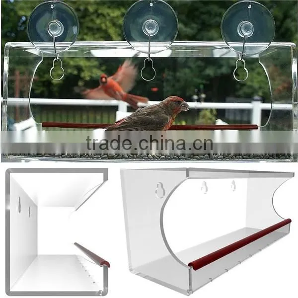 clear acrylic bird feeders for large wild birds