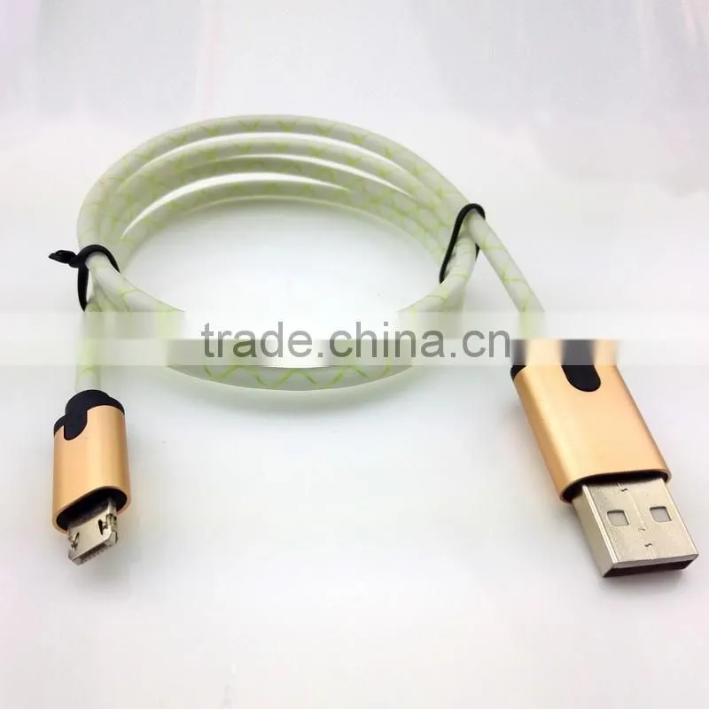 High quality usb cable PTE charging and sycing usb cable date line for smatphone