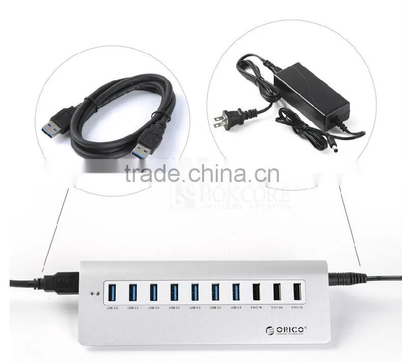 M3H73P mutil function aluminum usb 3.0 hub, multi-function usb hub+usb charger